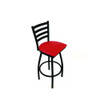 Boggs Series Barstool, Supports Up To 300 Lb, 30.5" Seat Height, Red Seat, Black Back, Black Base Boggs Series Barstool, Supports Up To 300 Lb, 30.5" Seat Height, Red Seat, Black Back, Black Base