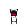 Boggs Series Barstool, Supports Up To 300 Lb, 30.5" Seat Height, Red Seat, Black Back, Black Base Boggs Series Barstool, Supports Up To 300 Lb, 30.5" Seat Height, Red Seat, Black Back, Black Base