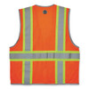 Glowear 8246z Class 2 Two-tone Mesh Reflective Binding Zipper Vest, Polyester, Large/x-large, Orange Glowear 8246z Class 2 Two-tone Mesh Reflective Binding Zipper Vest, Polyester, Large/x-large, Orange