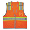 Glowear 8246z Class 2 Two-tone Mesh Reflective Binding Zipper Vest, Polyester, Large/x-large, Orange Glowear 8246z Class 2 Two-tone Mesh Reflective Binding Zipper Vest, Polyester, Large/x-large, Orange
