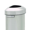 Refine Series Waste Receptacle, 21 Gal, Plastic/stainless Steel