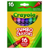 Jumbo Crayons, Assorted, 16/box