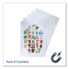 Easy Load Magnetic Pocket With Corner Closure, 14 X 11, Clear Frame, 5/pack Easy Load Magnetic Pocket With Corner Closure, 14 X 11, Clear Frame, 5/pack
