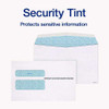 W-2 Gummed Seal Double-window Envelopes, Commercial Flap, Gummed Closure, 5.63 X 9, White, 24/pack