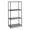 Industrial Wire Shelving, Four-shelf, 36w X 18d X 72h, Metallic Gray Industrial Wire Shelving, Four-shelf, 36w X 18d X 72h, Metallic Gray