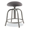 6800 Series Height Adjustable Fabric Padded Swivel Stool, Supports 300 Lb, 18" To 25" Seat Height, Charcoal Seat/gray Base