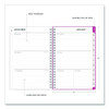 Bca Orchid Weekly/monthly Planner, Orchids Artwork, 8 X 5, White/pink Cover, 12-month (jan To Dec): 2025