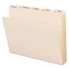 Indexed File Folder Sets, 1/5-cut Prelabeled Tabs: A To Z, Letter Size, 0.75" Expansion, Manila, 25/set Indexed File Folder Sets, 1/5-cut Prelabeled Tabs: A To Z, Letter Size, 0.75" Expansion, Manila, 25/set