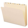 Indexed File Folder Sets, 1/5-cut Prelabeled Tabs: A To Z, Letter Size, 0.75" Expansion, Manila, 25/set Indexed File Folder Sets, 1/5-cut Prelabeled Tabs: A To Z, Letter Size, 0.75" Expansion, Manila, 25/set