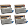 OKIDATA C712 SET | 46507601, 46507602, 46507603, 46507604 | Original OKI Toner Cartridge Set - Black, Cyan, Magenta, Yellow