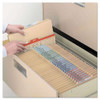 Manila Four- And Six-section Top Tab Classification Folders, 2 Dividers, Letter Size, Manila, 10/box