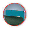 Interior File Folders, 1/3-cut Tabs: Assorted, Letter Size, 0.75" Expansion, Teal, 100/box