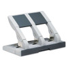 75-sheet Heavy-duty High-capacity Three-hole Adjustable Punch, 9/32" Holes, Putty/gray