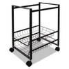 Mobile File Cart W/sliding Baskets, 12.88w X 15d X 21.13h, Black Mobile File Cart W/sliding Baskets, 12.88w X 15d X 21.13h, Black