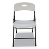 Molded Resin Folding Chair, Supports Up To 225 Lb, White Seat/back, Dark Gray Base, 4/carton Molded Resin Folding Chair, Supports Up To 225 Lb, White Seat/back, Dark Gray Base, 4/carton