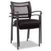 Alera Eikon Series Stacking Mesh Guest Chair, Supports Up To 275 Lb, Black, 2/carton Alera Eikon Series Stacking Mesh Guest Chair, Supports Up To 275 Lb, Black, 2/carton