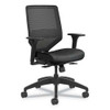 Solve Series Mesh Back Task Chair, Supports Up To 300 Lb, 16" To 22" Seat Height, Ink Seat, Black Back/base