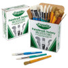 Large Variety Paint Brush Classpack, Natural; Nylon Bristles, Flat; Round Profiles, 36/set Large Variety Paint Brush Classpack, Natural; Nylon Bristles, Flat; Round Profiles, 36/set
