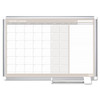 Magnetic Dry Erase Calendar Board, Monthly Planning/scheduling, 36" X 24", White Surface, Satin Aluminum Frame Magnetic Dry Erase Calendar Board, Monthly Planning/scheduling, 36" X 24", White Surface, Satin Aluminum Frame