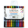 Sarasa Porous Point Pen, Stick, Fine 0.8 Mm, Black Ink, Black Barrel, 12/pack