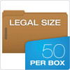 Kraft Fastener Folders, 1/3-cut Tabs: Assorted, 2 Fasteners, Legal Size, Kraft Exterior, 50/box