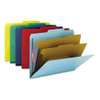 Six-section Pressboard Top Tab Classification Folders With Safeshield Fasteners, 2 Dividers, Letter Size, Green, 10/box Six-section Pressboard Top Tab Classification Folders With Safeshield Fasteners, 2 Dividers, Letter Size, Green, 10/box