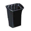 Optional Utility Cart Refuse/utility Bin, Rectangular, 8 Gal, Black