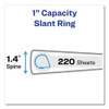 Heavy-duty View Binders, 3 Rings, 1" Capacity, 11 X 17, White
