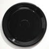 Caterline Casuals Thermoformed Platters, 16" Diameter, Black, 25/carton