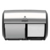 Compact Coreless Side-by-side 2-roll Dispenser, 11 X 7.4 X 7.4, Stainless Steel Compact Coreless Side-by-side 2-roll Dispenser, 11 X 7.4 X 7.4, Stainless Steel