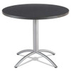 Cafeworks Table, Cafe-height, Round Top, 36" Dia X 30"h, Graphite Granite/silver Cafeworks Table, Cafe-height, Round Top, 36" Dia X 30"h, Graphite Granite/silver