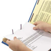 6-section Pressboard Top Tab Pocket-style Classification Folders With Safeshield Fasteners, 2 Dividers, Letter, Blue, 10/box 6-section Pressboard Top Tab Pocket-style Classification Folders With Safeshield Fasteners, 2 Dividers, Letter, Blue, 10/box