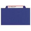 6-section Pressboard Top Tab Pocket-style Classification Folders With Safeshield Fasteners, 2 Dividers, Letter, Blue, 10/box 6-section Pressboard Top Tab Pocket-style Classification Folders With Safeshield Fasteners, 2 Dividers, Letter, Blue, 10/box