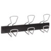 Wall-mount Coat Hooks, Metal, Silver, 22 Lb, 29.92" X 2.95" X 6.45" Wall-mount Coat Hooks, Metal, Silver, 22 Lb, 29.92" X 2.95" X 6.45"