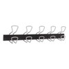 Wall-mount Coat Hooks, Metal, Silver, 22 Lb, 29.92" X 2.95" X 6.45" Wall-mount Coat Hooks, Metal, Silver, 22 Lb, 29.92" X 2.95" X 6.45"