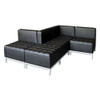 Alera Qub Series Powered Armless L Sectional, 26.38w X 26.38d X 30.5h, Black Alera Qub Series Powered Armless L Sectional, 26.38w X 26.38d X 30.5h, Black