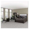 Alera Reception Lounge Wl Series Guest Chair, 24.21" X 24.8" X 32.67", Black Seat/back, Espresso Base Alera Reception Lounge Wl Series Guest Chair, 24.21" X 24.8" X 32.67", Black Seat/back, Espresso Base