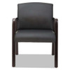 Alera Reception Lounge Wl Series Guest Chair, 24.21" X 24.8" X 32.67", Black Seat/back, Espresso Base Alera Reception Lounge Wl Series Guest Chair, 24.21" X 24.8" X 32.67", Black Seat/back, Espresso Base
