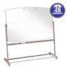 Total Erase Reversible Mobile Easel, 72 X 48, White Surface, Neutral Frame Total Erase Reversible Mobile Easel, 72 X 48, White Surface, Neutral Frame