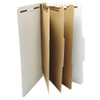 Eight-section Pressboard Classification Folders, 3 Dividers, Legal Size, Gray, 10/box Eight-section Pressboard Classification Folders, 3 Dividers, Legal Size, Gray, 10/box