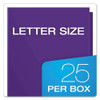 High Gloss Laminated Paperboard Folder, 100-sheet Capacity, 11 X 8.5, Purple, 25/box High Gloss Laminated Paperboard Folder, 100-sheet Capacity, 11 X 8.5, Purple, 25/box