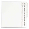 Avery-style Preprinted Legal Bottom Tab Divider, Exhibit K, Letter, White, 25/pk