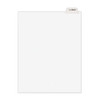 Avery-style Preprinted Legal Bottom Tab Divider, Exhibit K, Letter, White, 25/pk