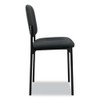 Vl606 Stacking Guest Chair Without Arms, Supports Up To 250 Lb, Charcoal Seat/back, Black Base Vl606 Stacking Guest Chair Without Arms, Supports Up To 250 Lb, Charcoal Seat/back, Black Base