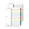 Onestep Printable Table Of Contents And Dividers, 12-tab, 1 To 12, 11 X 8.5, White, 1 Set