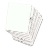 Preprinted Legal Exhibit Side Tab Index Dividers, Avery Style, 10-tab, 70, 11 X 8.5, White, 25/pack, (1070) Preprinted Legal Exhibit Side Tab Index Dividers, Avery Style, 10-tab, 70, 11 X 8.5, White, 25/pack, (1070)
