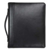 Leather Multi-ring Zippered Portfolio, Two-part, 1" Cap, 11 X 13 1/2, Black Leather Multi-ring Zippered Portfolio, Two-part, 1" Cap, 11 X 13 1/2, Black