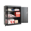 Assembled 42" High Heavy-duty Welded Storage Cabinet, Two Adjustable Shelves, 36w X 18d, Black Assembled 42" High Heavy-duty Welded Storage Cabinet, Two Adjustable Shelves, 36w X 18d, Black