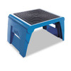 Folding Step Stool, 1-step, 300 Lb Capacity, 14w X 11.25d X 9.75h, Blue Folding Step Stool, 1-step, 300 Lb Capacity, 14w X 11.25d X 9.75h, Blue
