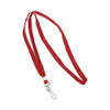 Deluxe Lanyards, Metal J-hook Fastener, 36" Long, Red, 24/box Deluxe Lanyards, Metal J-hook Fastener, 36" Long, Red, 24/box